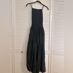 J.Crew rib high neck dress with cross-back straps and back zipper. M